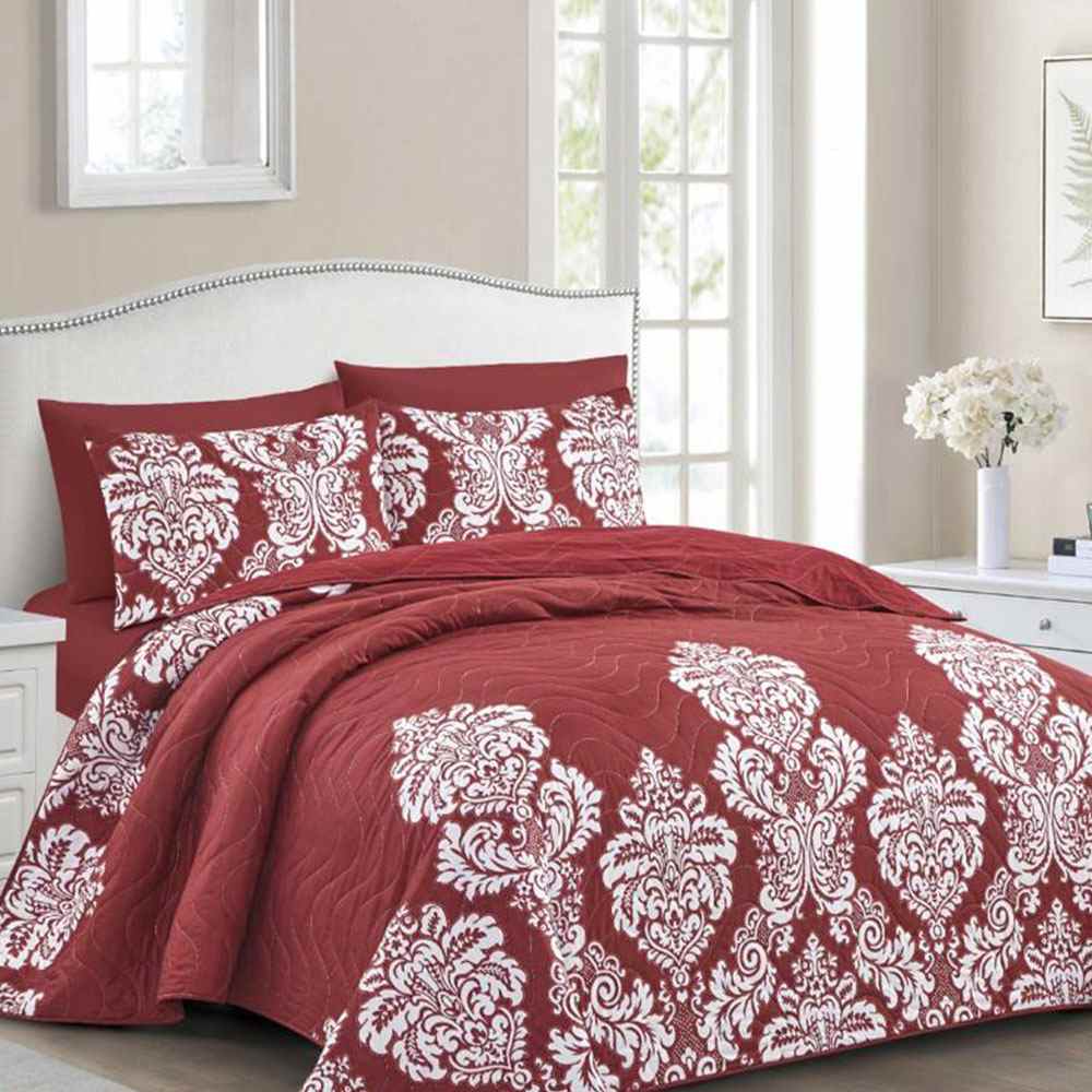 Maya Bedspread - bordo