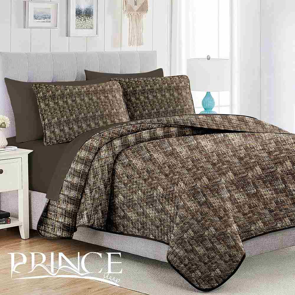 wave 1 Bedspread - brown