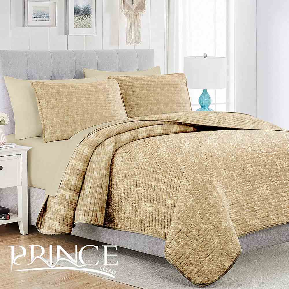 wave 1 Bedspread - gold