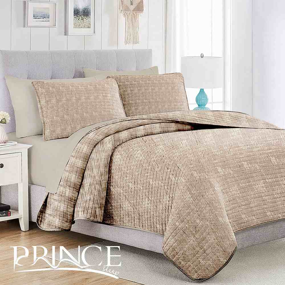wave 1 Bedspread - greige